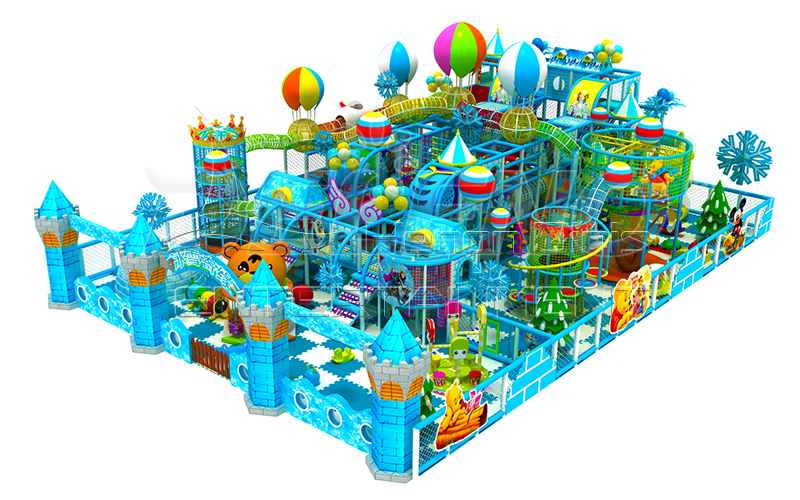 Детская игровая комната в синей тематике