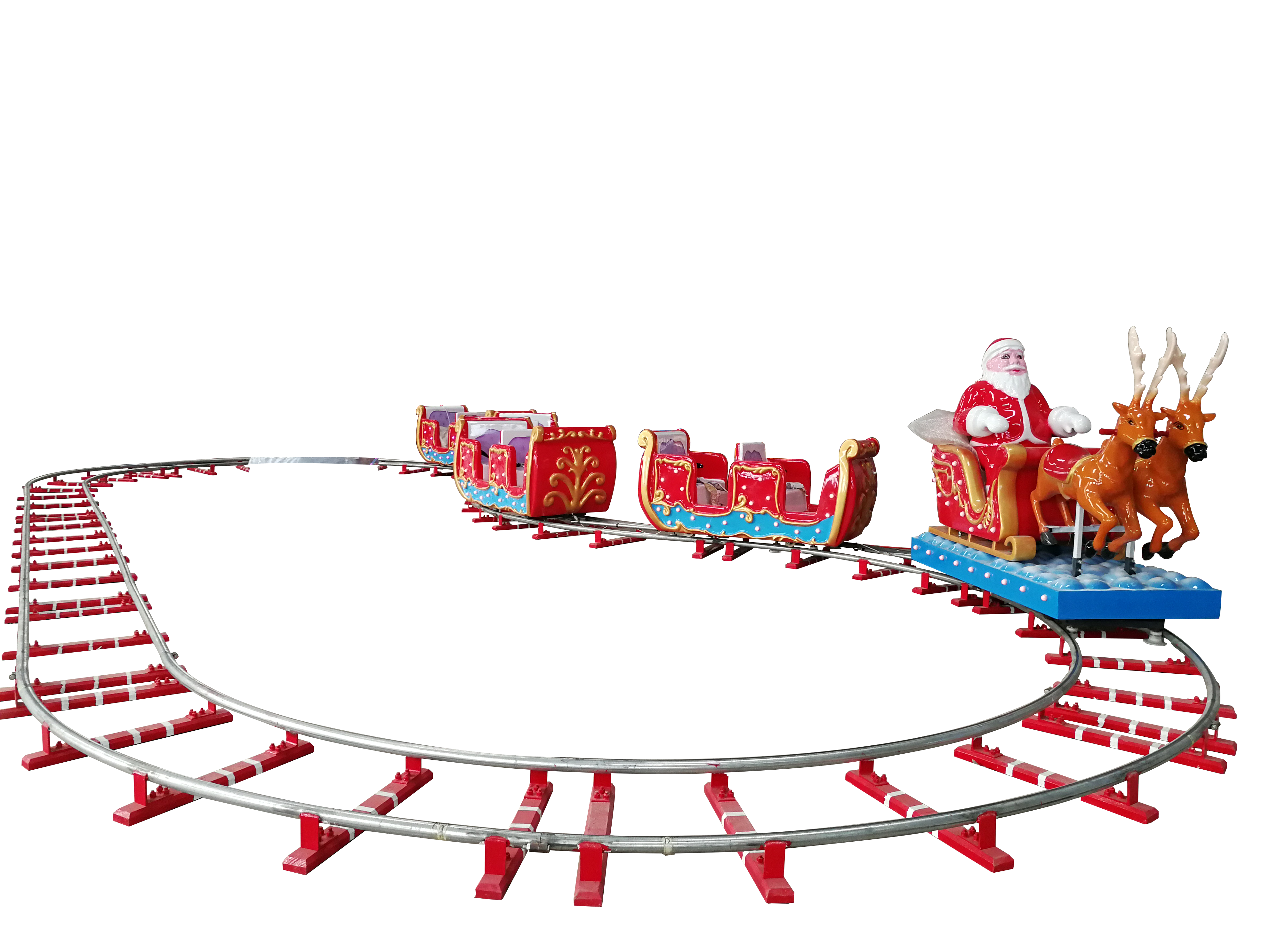 Рождественский железнодорожный поезд торгового центра